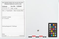 Etikett zu Textil (NHMW-PRAE-125955)